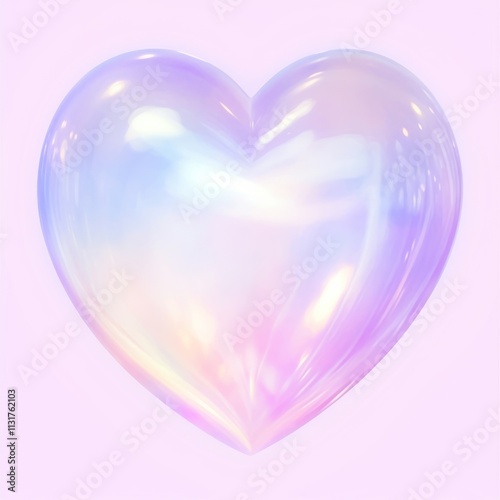 Glass heart backgrounds abstract glowing. photo