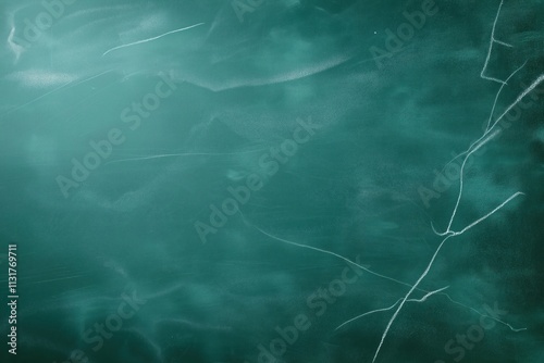 Abstract chalk texture on teal green chalkboard. Image evokes learning, education concepts. Perfect for school educational resources. Modern, abstract background design ideal for websites, brochures. photo