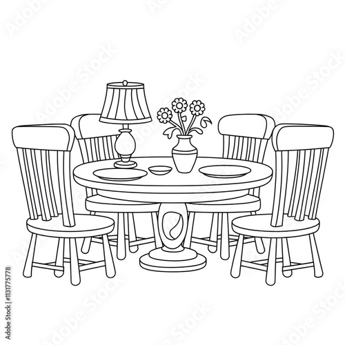 table and chairs