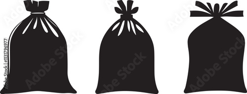 Silhouette of a bag of fertilizer vector silhouette