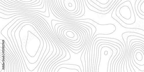  Abstract lines background. Contour maps. Topo contour map on white background. Abstract background with waves Geographic mountain relief.