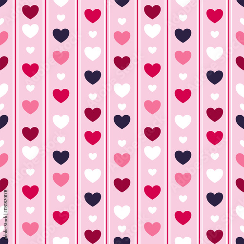 seamless pattern with hearts