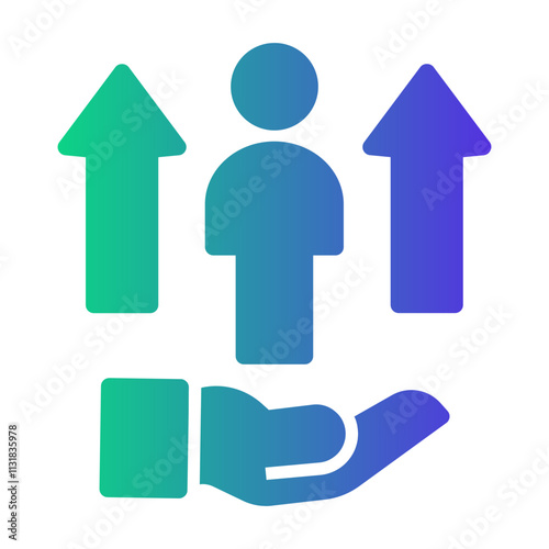 personal growth Gradient icon