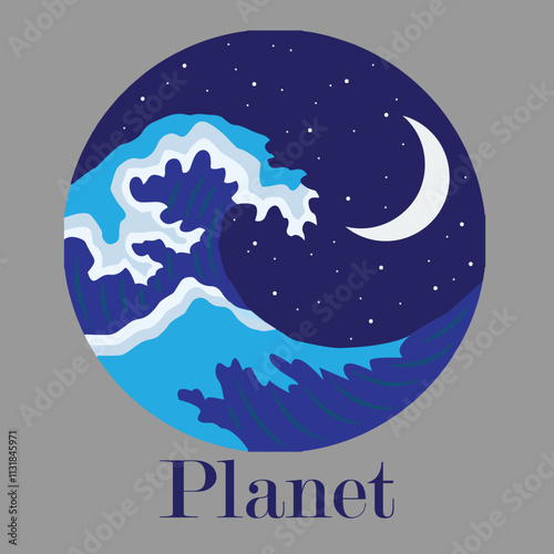 A celestial body orbiting a star, supporting diverse ecosystems.