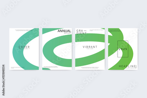 2025 modern, simple and trendy annual report cover template