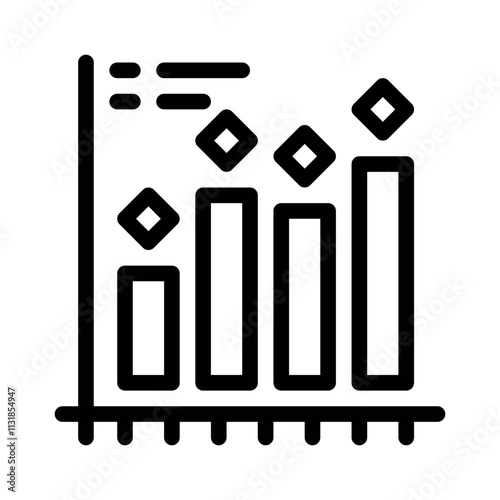 histogram line icon