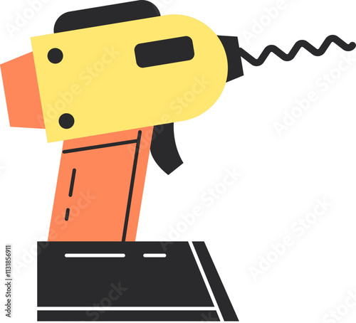 carpentry construction tools element simple flat illustration