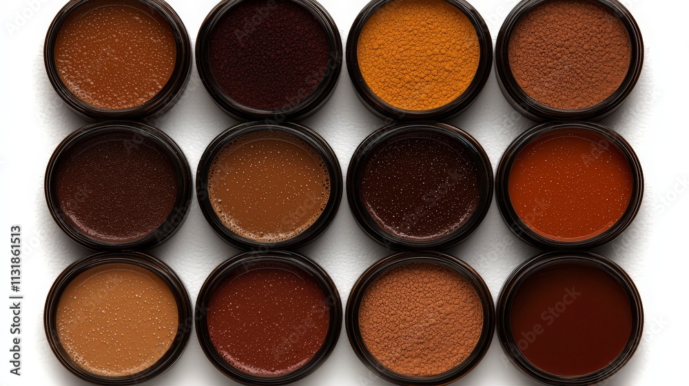 Fototapeta premium Luxurious Customizable Skincare Powders Natural Ingredients Personalized Beauty