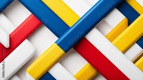 Artistic typography with colorful stripes in digital design