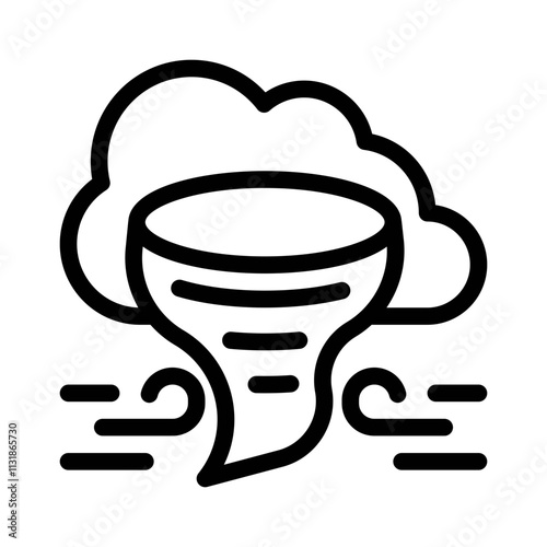 tornado line icon