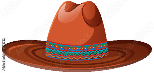 Traditional Mexican Sombrero Illustration