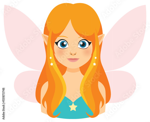 Enchanting Fairy with Orange Hair