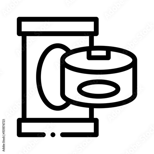 canned goods line icon
