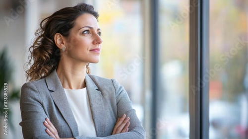 Businesswoman deep in thought on Women’s Day photo