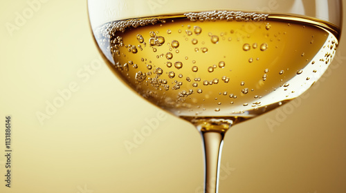 Detailed Wine Glass Closeup with Rich Red Liquid and Subtle Texture photo