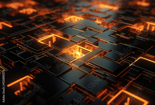 Futuristic Circuit Board Technology Background