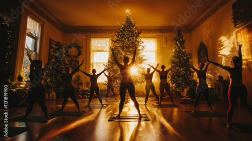 christmas yoga class 05