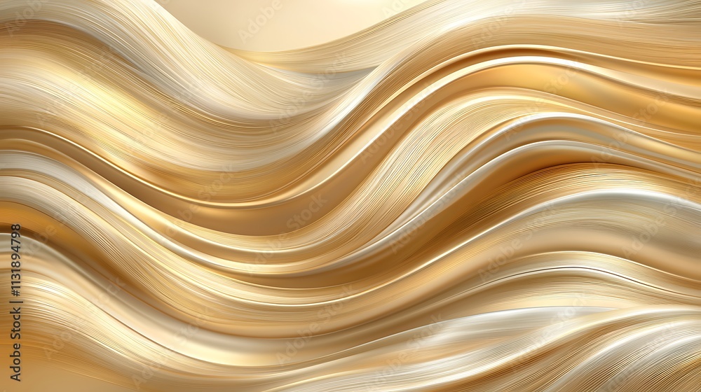Obraz premium Abstract elegance chinese new year background with gold waves and bright atmosphere