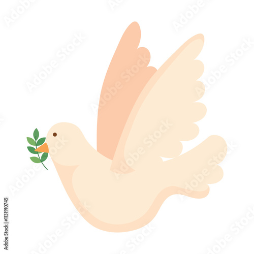 first communion dove with branch