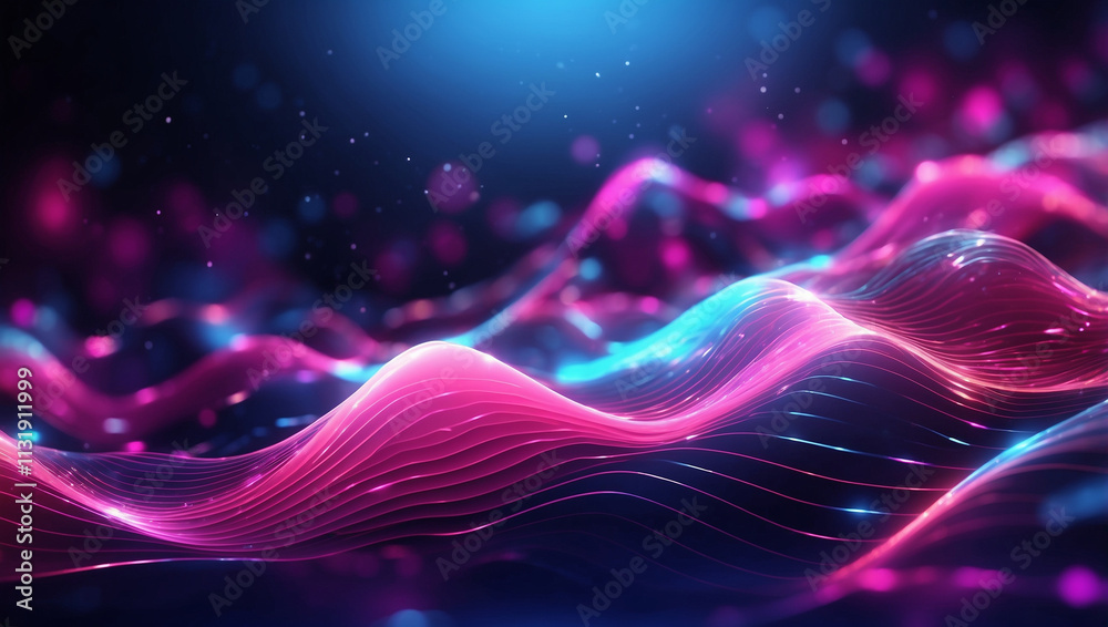 Obraz premium Another Futuristic Background with Pink Elements