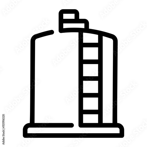 oil tank Line Icon