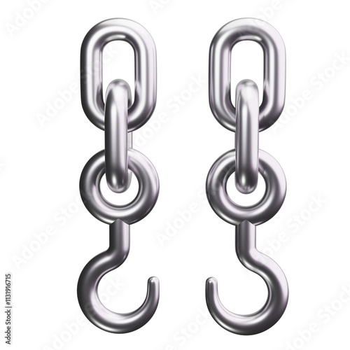 Tableau sur toile Meat Hook 3d Render Icons