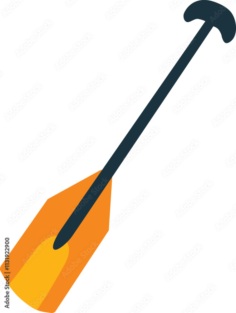 Naklejka premium Vector : Paddle Ship Nautica Tools Equipment Symbol Sticker Illustration Element Minimalist Style