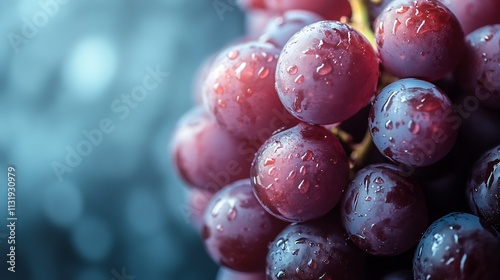 Wallpaper Mural Juicy red grapes with water droplets emphasizing freshness health and gourmet appeal in close up view : Generative AI Torontodigital.ca