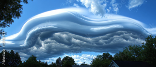 Asperitas Cloud Formation: Peaceful Stormy Sky