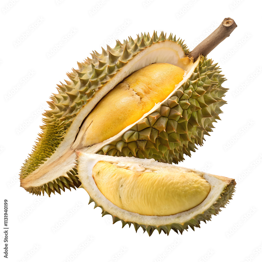 Obraz premium Durian fruit isolated on a white background