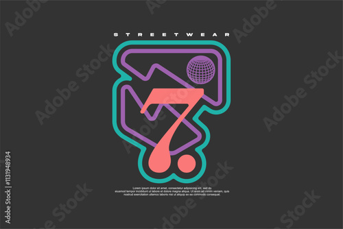 Vector streetwear design ideas concept vector graphic tee design suitable for printing
