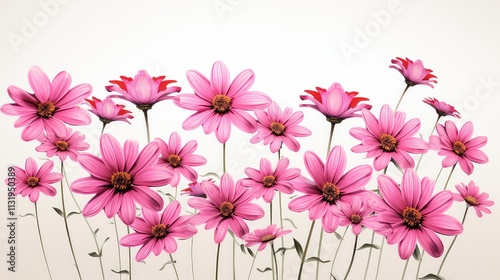 Pink Daisy Flowers Bloom, Natures Vibrant Springtime Bouquet