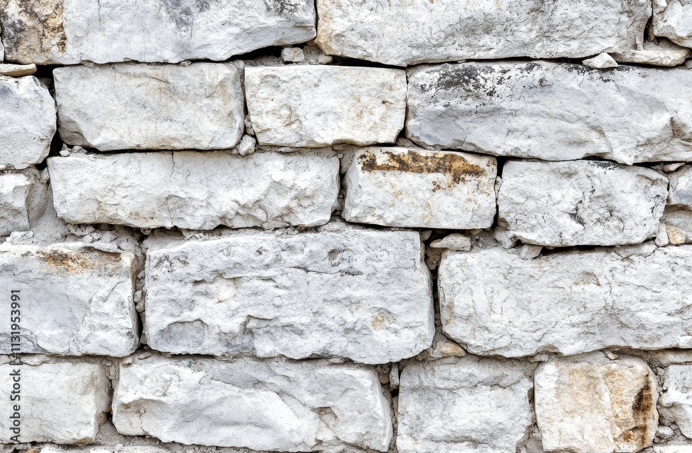 Obraz premium White stone wall texture background. (2)