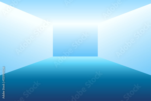 Wallpaper Mural Abstract background with minimalist blue wall style. Blue gradient, elegant blue Torontodigital.ca