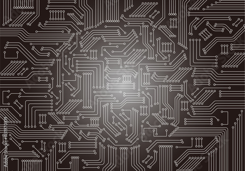 デジタルな回路の背景素材