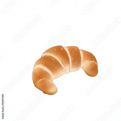 bread on a white background