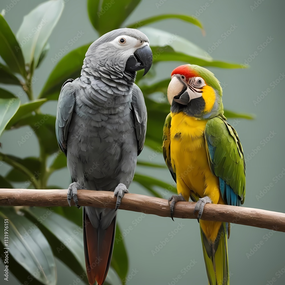 Obraz premium blue and yellow macaw ara