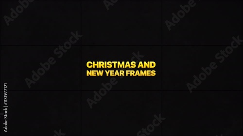 Christmas And New Year Frames is a motion graphics pack featuring 4 beautifully animated fullscreen frames with a handmade, festive aesthetic. Full HD resolution and alpha channel
 photo