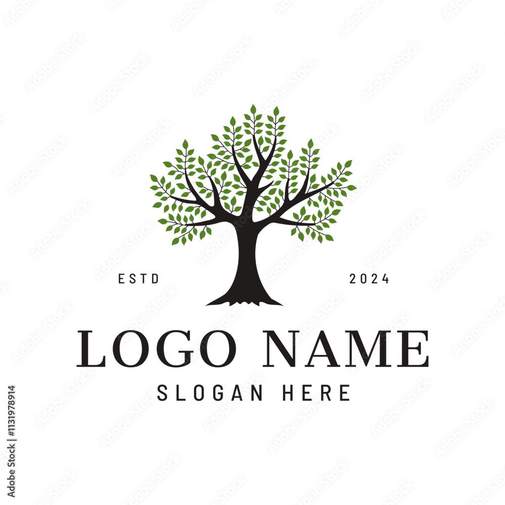 Obraz premium tree logo concept 