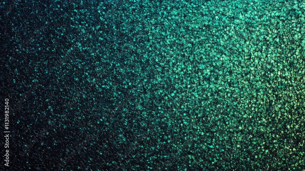 Obraz premium background of small glowing green sequins with a gradient shine, creating an eye-catching and elegant visual effect suitable for various design projects