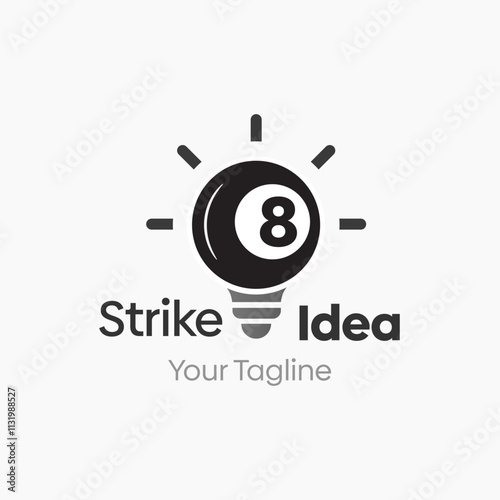 Strike Idea Logo Design Template. Good for Business, Agency, Community and Organization.  photo