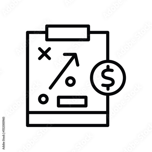A graphic representation of a dental floss container with a floss strand.