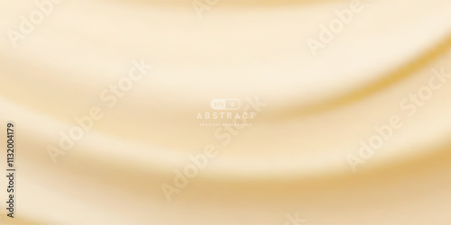 Soft beige abstract background with smooth, flowing curves and minimalist design, creating calm and elegant visual effect. Perfect for modern designs and presentations