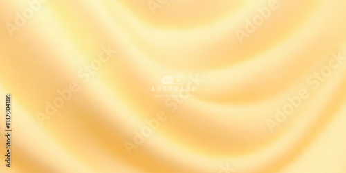 soft, creamy yellow abstract background with smooth, flowing wave like patterns, creating warm and soothing visual effect