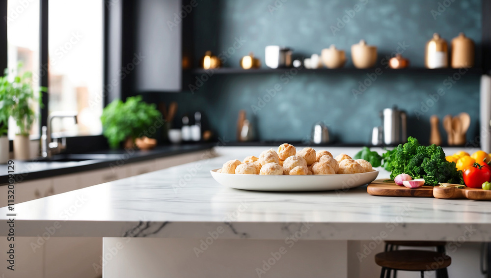 Fototapeta premium Luxury Table Countertop with Copy Space