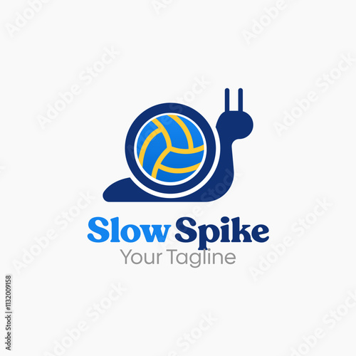 Slow Spike Logo Design Template. Good for Business, Agency, Community and Organization.  photo