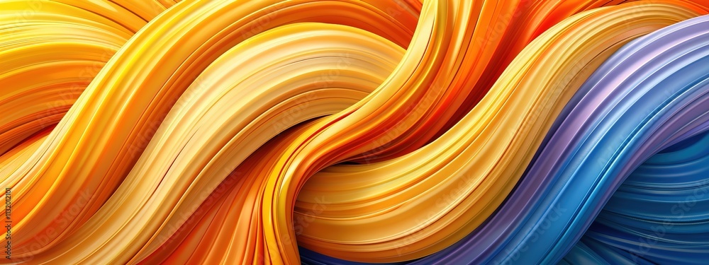 Naklejka premium Fluid color abstract background, 