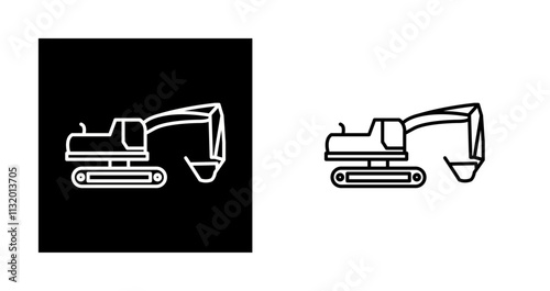 Excavator Vector Icon