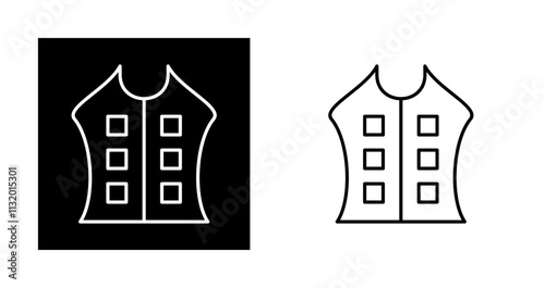 Bullet Proof Vest Vector Icon
