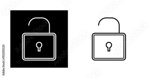 Open Lock Vector Icon Vector Icon
